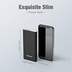 EnergyCell Pilot 4GS Portable Charger,12000mAh Fast Charging Power Bank Dual 3A High-Speed Output Battery Pack Compatible with iPhone 12 11 X Samsung S10 and More - Black