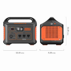 Jackery Explorer 1000 Portable Power Station G1000A1000AH- fromt & back view with measurement
