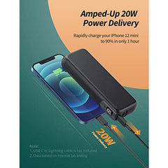 Woisco Power Bank, Fast Charging PD 15000mAh Portable Charger, 18W External Battery Pack 2-Port Cell Phone Charger for iPhone13/12/11 Pro Max, Samsung Galaxy S21/S20, iPad Pro and More