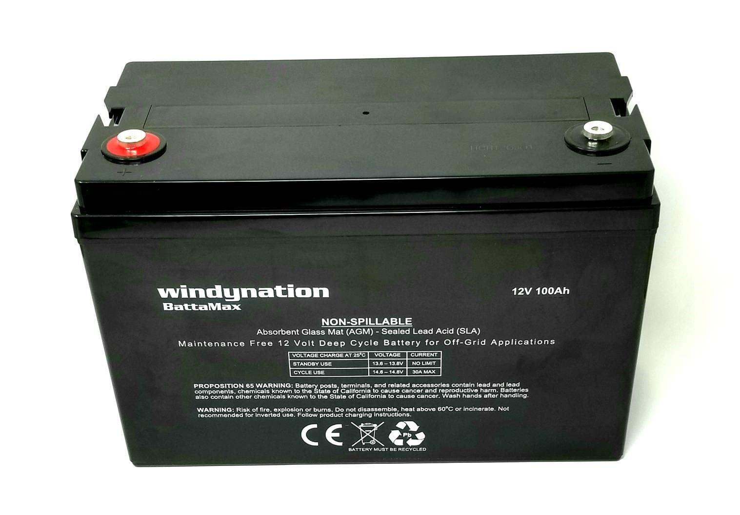 Windy Nation 100Ah Battery, P30L Controller, 1500W Inverter, 100W Solar Panel Kit