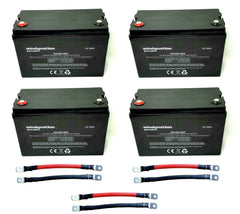 Windy Nation 4x100Ah Batteries, P30L Controller, 1500W Inverter, 4x100W Mono Solar Panel Kit